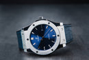 Hublot Classic Fusion 45mm Aço Mostrador Azul Bisel Aço
