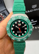 TAG Heuer F1 Solargraph 38mm Verde - Pulseira Borracha -