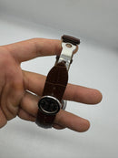 Patek Philippe Classic Turbilhão 44mm Aço, Pulseira Couro