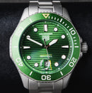 Tag Heuer Aquarecer 300, 43mm, Aço, Mostrador Verde, Bezel Verde