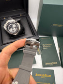 Audemars Piguet Royal Oak Offshore 44mm Mostrador Cinza Bezel Aço