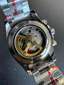 Rolex Daytona 40mm Aço Mostrador Preto Luneta Preta
