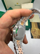 Rolex Datejust 41mm - Aço/Rose - Wimbledon - Pulseira Jubilee - CLONE