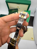 Rolex Submariner Date 41mm Aço/Dourado Mostrador Azul Luneta Azul