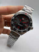 Tag Heuer F1 43mm Aço Mostrador Cinza, Luneta Preta