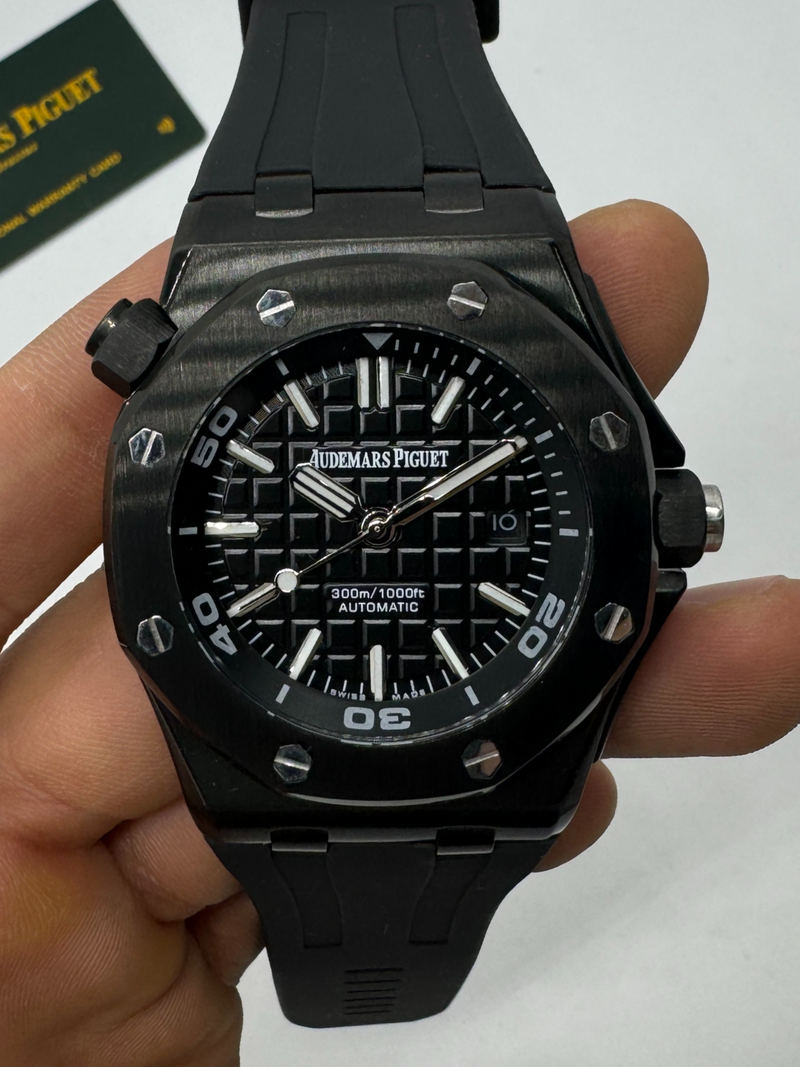 Audemars Piguet Offshore Royal Oak Diver OxBlack 42mm, Mostrador Preto