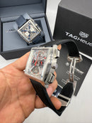 TAG Heuer Monaco Split-Seconds Chronograph 44mm, Mostrador Prata