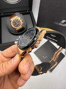 Hublot Vendome Classic Chrono 45mm Aço/Rosê Mostrador Preto