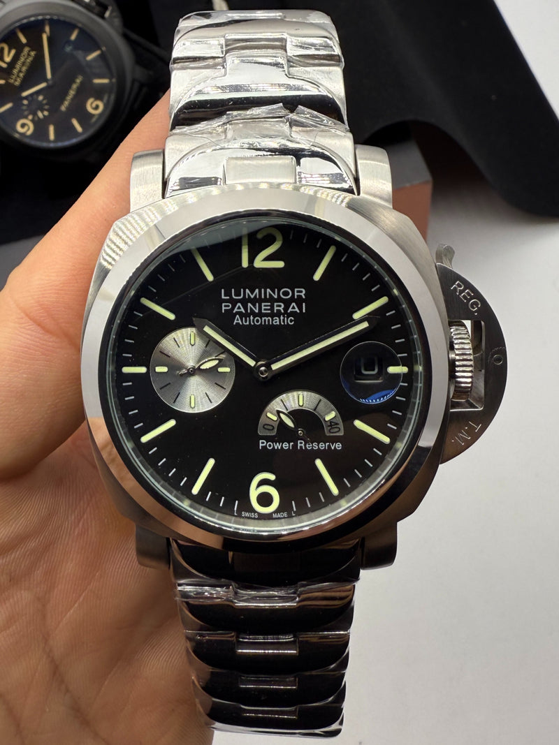 Panerai Luminor Marina 44mm, Aço, Mostrador Preto - Pulseira Aço