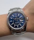 Rolex Sky-Dweller - 42mm Aço - Mostrador Azul - Pulseira Oyster