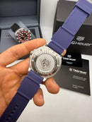 TAG Heuer F1 Solargraph 38mm Azul - Pulseira Borracha -