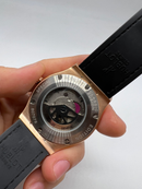 Hublot Classic Fusion 45mm Rosé Mostrador Preto Bisel Preto
