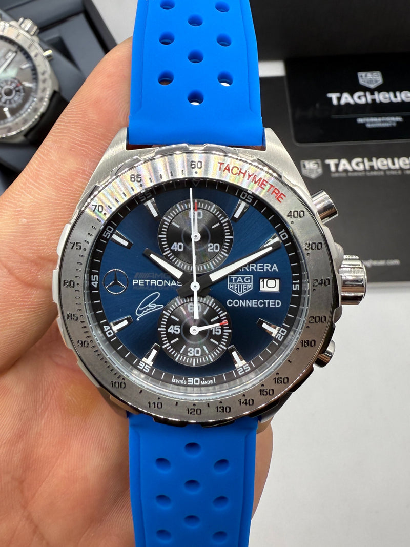 TAG Heuer Carrera F1 Mercedes AMG Petronas Aço 42mm - Puls. Borracha
