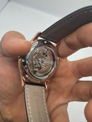 Patek Philippe Classic Turbilhão 40mm Aço/Rose, Pulseira Couro