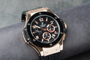 Hublot Big Bang 44mm Rosé Mostrador Preto Bezel Preto
