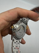 Omega Seamaster Co-Axial 40mm Aço/Dourado Mostrador Preto