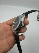 Hublot Classic Fusion Aço 45mm, Mostrador Preto, Sifras Árabe