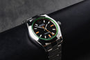 Rolex Milgauss 40mm Aço Mostrador Preto Luneta Lisa Pulseira Oyster