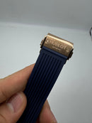 Hublot Big Bang 44mm Aço/Rose Mostrador Azul Esqueleto