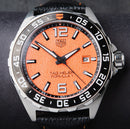 Tag Heuer F1 43mm Aço Mostrador Laranja Luneta Preta