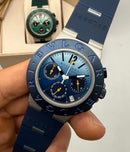 Bvlgari Aluminium Crono 41mm - Aço - Mostrador Azul