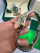 Rolex Date-Just 41mm/36mm Aço/Dourado, Mostrador Dourado, Luneta Canelada