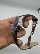 Patek Philippe Classic Turbilhão 44mm Aço, Pulseira Couro