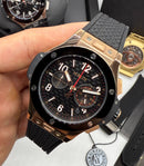Hublot Big Bang 20th Anniversary King Aço/Rose 43mm, Mostrador Preto