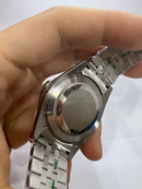 Rolex Date-Just 41mm Aço Mostrador Cinza Luneta Canelada