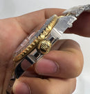 Rolex GMT Master II 40mm, Aço/Ouro, Bruce Wayne, Pulseira Jubilee - CLONE