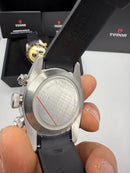Tudor Black Bay Chrono Aço 41mm, Mostrador Preto - Borracha