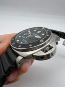Panerai Luminor Submersible 47mm Aço Mostrador Preto
