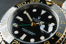 Rolex GMT-Master II 40mm Aço/Dourado Mostrador Preto Luneta Preta