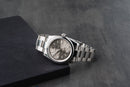 Rolex Oyster Perpetual 41/36mm Aço Mostrador Cinza Luneta Baulada