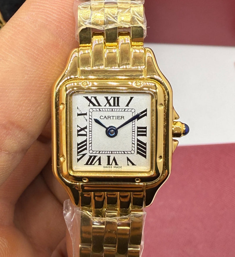 Cartier Panthère - Aço/Dourado - 23mm/29mm - Mostrador Branco