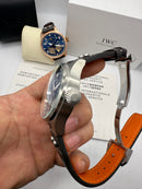 IWC PORTUGIESER YACTH CLUB TURBILHÃO - 44mm - Aço Most. Cinza Puls Couro