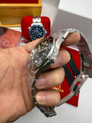 Omega Seamaster Diver 300M 42 mm, Aço, Mostrador Preto - CLONE