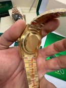 Rolex Day-Date Presidente 40mm Dourado Mostrador Verde