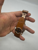 Patek Phillippe Fases da Lua 42mm Aço/Rose, Pulseira Couro