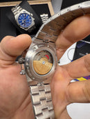 Vacheron Constantin Overseas Dual Time Aço 41mm, Mostrador Prata