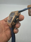 Hublot Spirit Of Big Bang 42mm, Aço/Rose Mostrador Azul Esqueleto