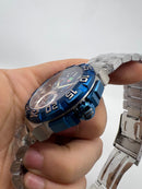 Tag Heuer F1 Cronometro 44mm Aço Mostrador Azul Luneta Azul