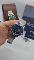 Breitling Superocean Aço 44mm Pulseira Aço Milanes