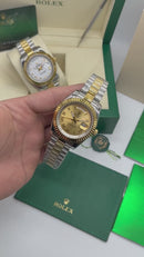 Rolex Day-Date Presidente 40mm Aço/Dourado Mostrador Dourado