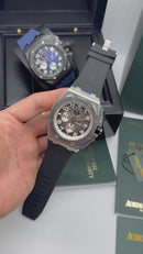 Audemars Piguet Royal Oak Offshore 44mm Mostrador Preto Bezel Aço
