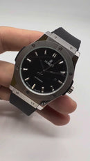 Hublot Classic Fusion 45mm Aço - Mostrador Preto Automático