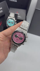 Tudor Black Bay Chrono Aço 41mm, Mostrador Rosa - Jubilee