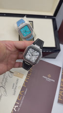 Patek Philippe Cubitus, Aço Fases da Lua 42mm, Mostrador Prata, Pulseira Nylon