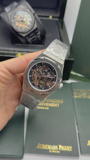 Audemars Piguet Royal Oak 41mm Esqueleto, Pulseira Aço