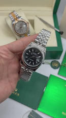 Rolex Date-Just 36mm Aço, Mostrador Rosa